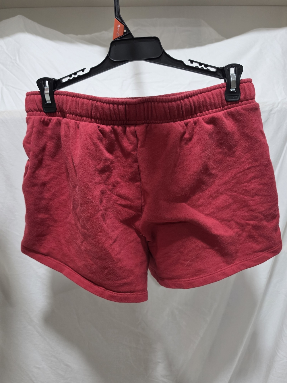 Auden Raspberry Red Fleece Lounge Shorts with Drawstring - Picture 2 of 4
